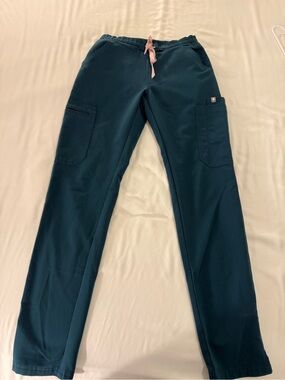 FIGS Caribbean Blue Yola Skinny Scrub Pants— Size XXS
